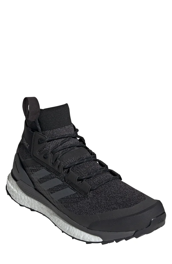 Adidas Terrex Free Hiker - Men's Black/Grey Six/Active Orange - 12.5
