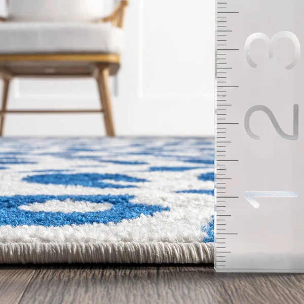 nuLOOM Leopard Print Blue 5 ft. x 7 ft. 5 in. Indoor Area Rug