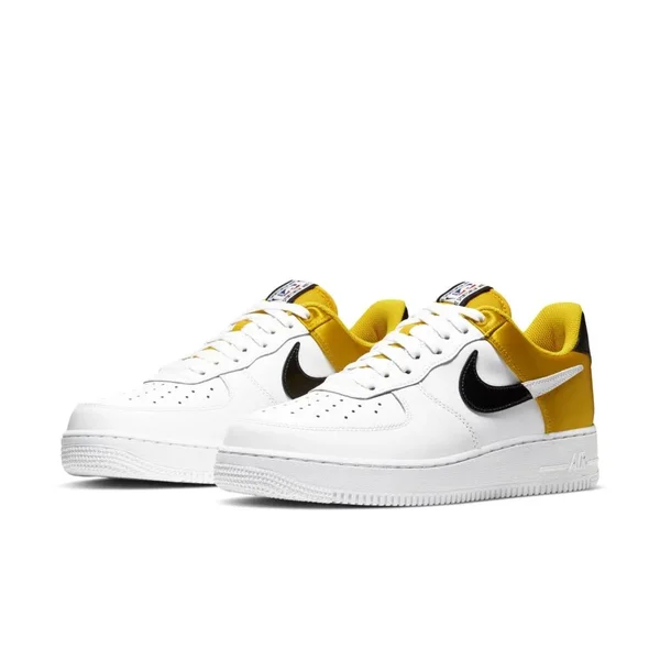Nike Mens Air Force 1 LV8 Shoes Amarillo/Black/White Size 9.0