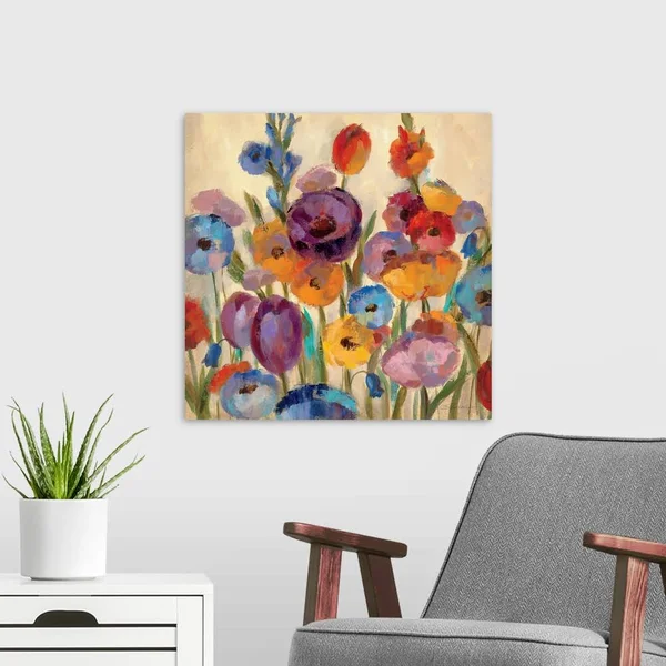 Garden Hues I, Canvas Wall Art, 20x20, Great Big Canvas