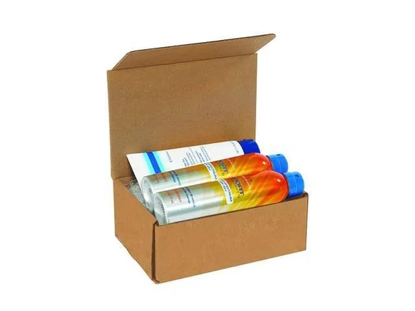 Box USA Corrugated Cardboard Mailers - 9 x 7 x 4 Inches, Tuck Top One-Piece, Die-Cut Shipping Boxes, Medium Brown Kraft Mailing B