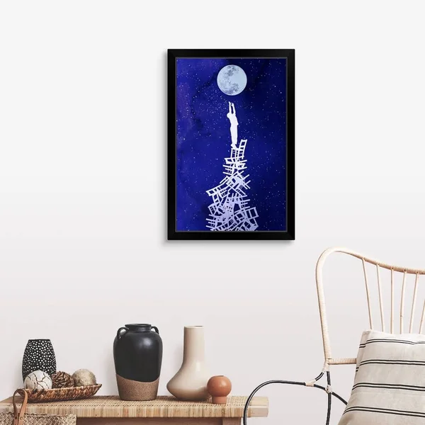 Out of Reach, Black Framed Wall Art, 20x30, Great Big Canvas