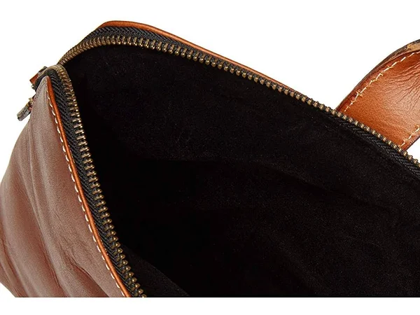 Florsheim Maurice Hard Waxed Leather Laptop Sleeve Bags Cognac : One Size