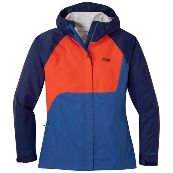 Outdoor Research Women's Apollo Jacket Large - mediterranean/lead/sand