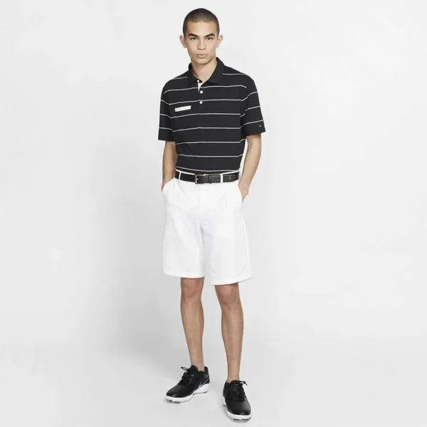 Nike Men's Stripe Player Golf Polo, Size: XL, Black