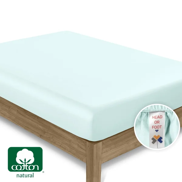 Everyday Soft Sateen Solid Sheet Set Twin XL - Sea Foam, Sheet Set - 100% Cotton - 400 Thread Count