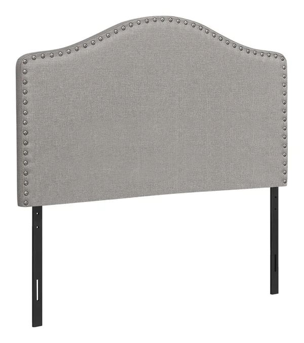 Monarch Bed - Twin size, Grey Linen Headboard Only