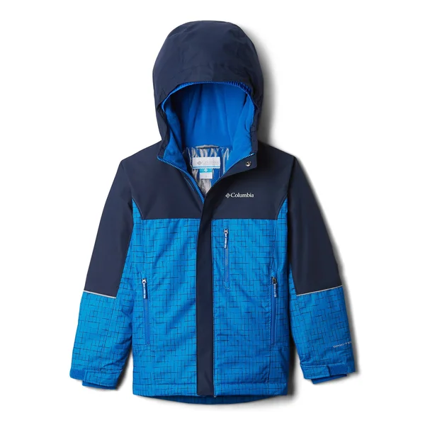 Columbia Mighty Mogul Jacket M, Super Blue Check, Collegiate Navy