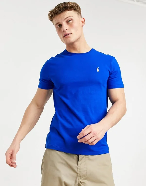 T-Shirt Polo Ralph Lauren Custom Fit Blue Man - XL