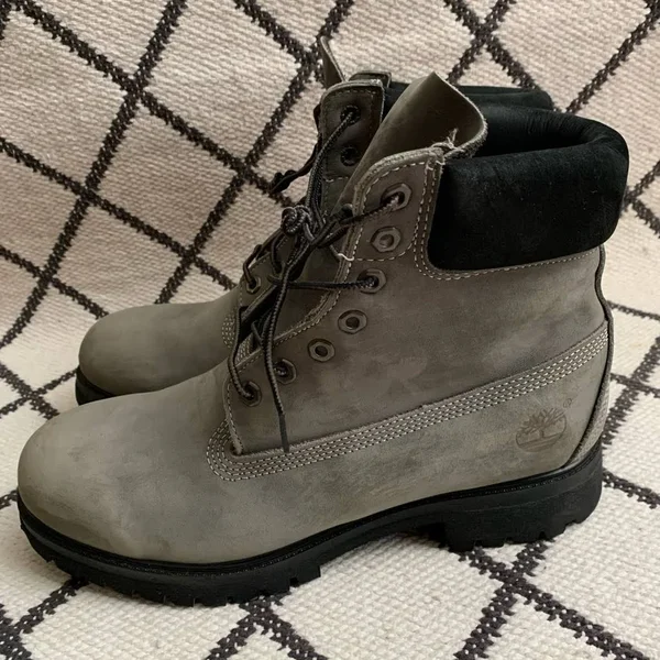Timberland Shoes, Timberland Premium 6 Grey Nubuck Boots, Color: Gray, Size: 10.5, Mizumar&s Closet
