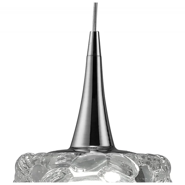 Mantra O2 Pendant 3 Light E27 Line Large, Polished Chrome Hanging Pendant Lights M3931