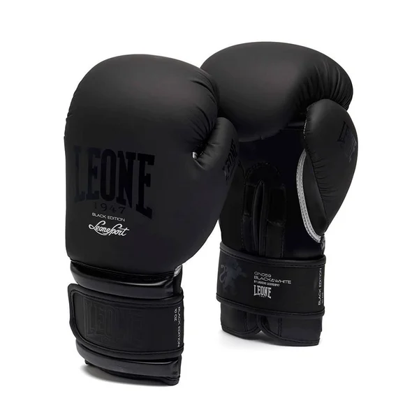 Boxing Kick Boxing Muay Thai Gloves - Black Edition, Leone 1947