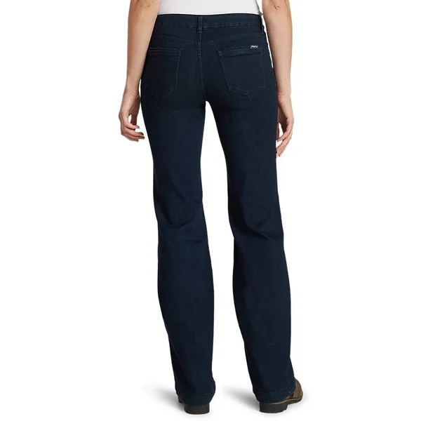 Eddie Bauer Women's Elysian Trouser Jeans - Curvy - Blue - 2