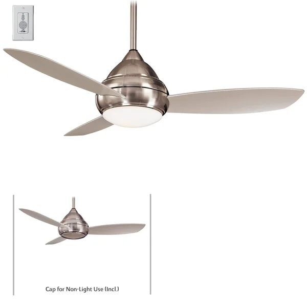 Minka-Aire F477L-BNW 58x22 Concept I Wet LED Ceiling Fan - Brushed Nickel Wet