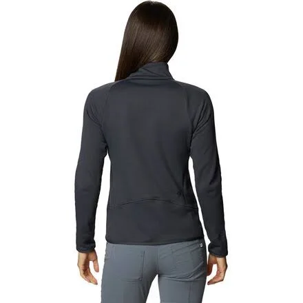 Mountain Hardwear Women's Frostzone 1/4 Zip Top - Xs - Dark Storm