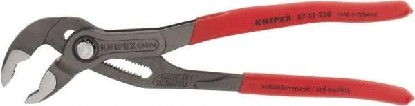 Knipex 10x22 OAL, 2x22 Max Capacity, 25 Position Water Pump Tongue & Groove Pliers - Standard V-Jaws, Standard Head, Nonslip
