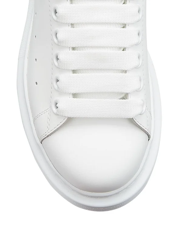 Alexander McQueen Oversized Sneakers - White/Rose Gold, Women's, 37EU, Sneakers & Trainers Chunky & Oversized Dad Sneaker