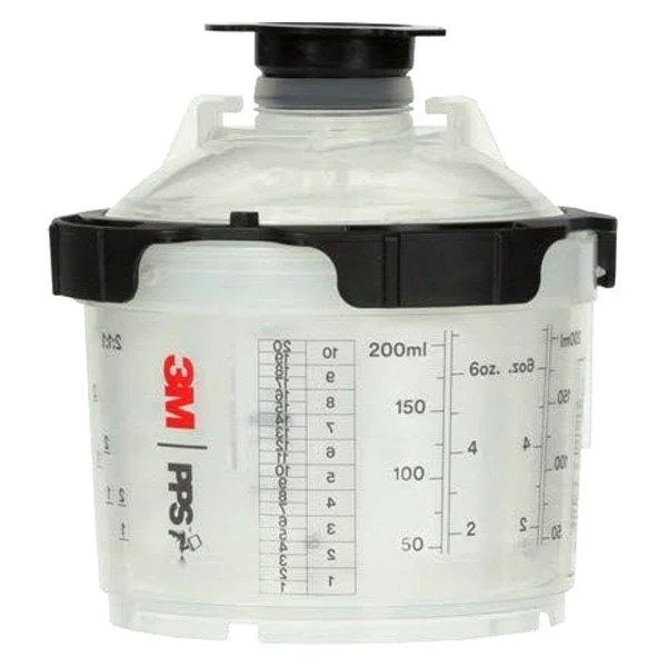 3M 26114 PPS Series 2.0 Spray Cup System Kit - Mini (6.8 fl oz, 200 mL) 200 Micron Filter