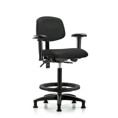 Symple Stuff Astrid Ergonomic Drafting Chair - Black