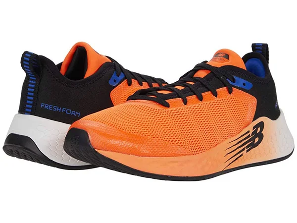 New Balance Kids& Fresh Foam Fast V2 - Orange/Black (Size 2)
