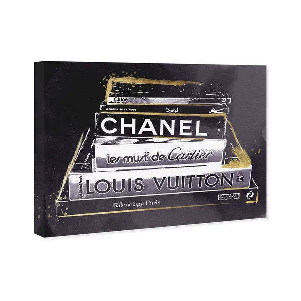 Oliver Gal Lectures in Amethyst Canvas Art - Size: 16, Black