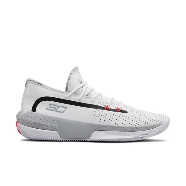 Under Armour Men's SC 3ZERO III Basketball Shoes - White - Size 13.0