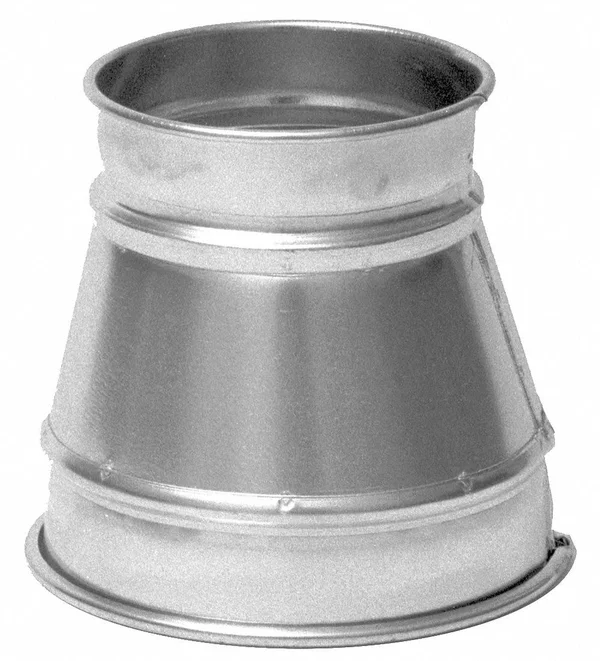 Nordfab - 3222-1608-100000 - Galvanized Steel Reducer, 16 in x 8 in Duct Fitting Diameter, 14 in Duct Fitting Length