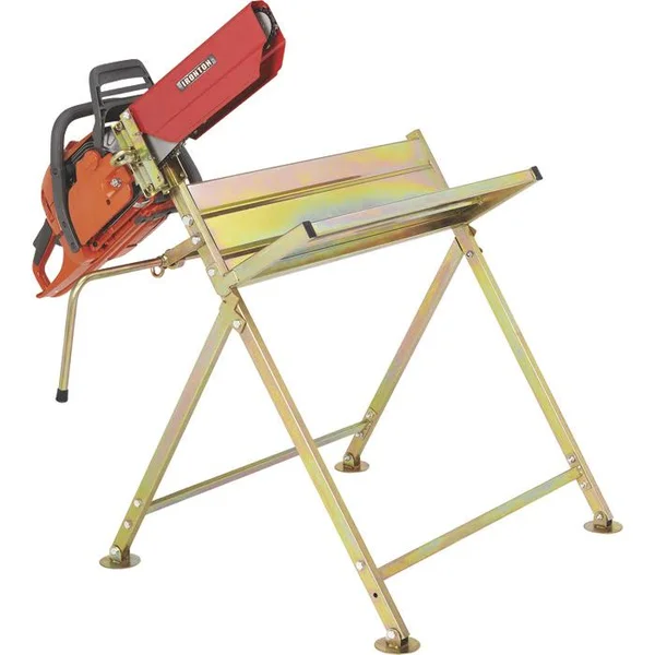 Ironton Sawhorse with Chainsaw Holder - Holds Logs to 6ft.L x 8.75inch Diameter - 220-lb. Capacity