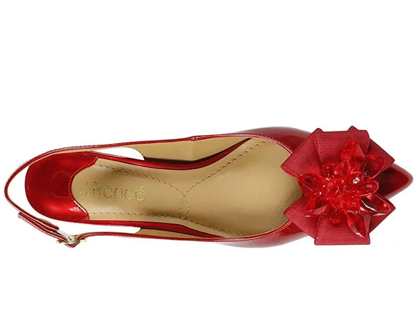 J. Renee Faaye Women's Pump - Red Size 8