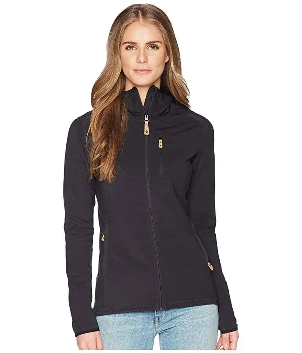 Fjallraven - Women's Keb Fleece Hoodie - Laurel Green-Deep Forest, Xs