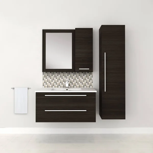 Cutler Kitchen & Bath Silhouette 36 in. Wall Hung Bathroom Vanity - Dark Chocolate