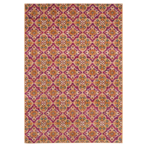 Safavieh Madison MAD605A 6&7x22 x 9&2x22 Fuchsia - Gold Area Rug