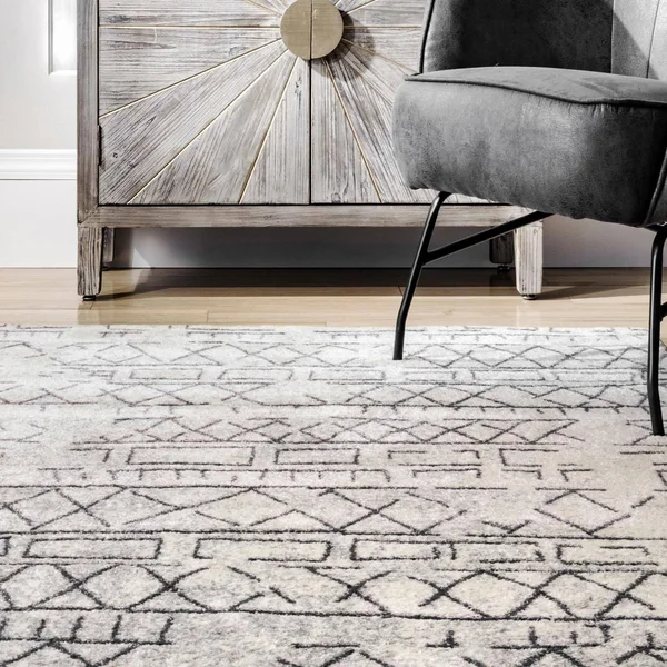 nuLOOM Bexley Faded Banded Tribal Area Rug - 6& 7x22 x 9& - Beige