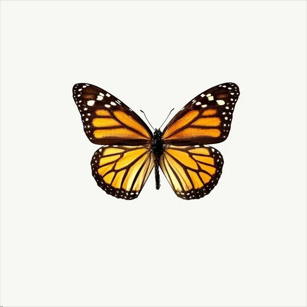 Easy Art Prints PhotoINC Studio's 'Yellow Butterfly' Premium Canvas Art - 12 x 12 - Classic Black Frame