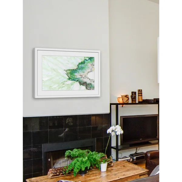 Marmont Hill - Green Outline Framed Painting Print, Green
