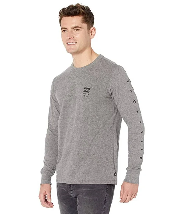Billabong Men's Unity Long Sleeve T-Shirt - Small, Dark Grey Heather