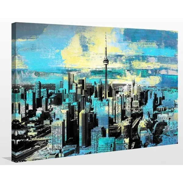 Picture Perfect International PPI Studio Toronto - Ontario 4x22 Giclee Stretched Canvas Wall Art, 30 x 40