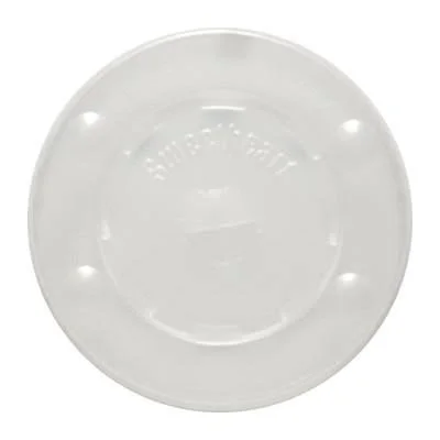 Solotranslucent Straw Slot Lids for Plastic Cups, Case of 2000