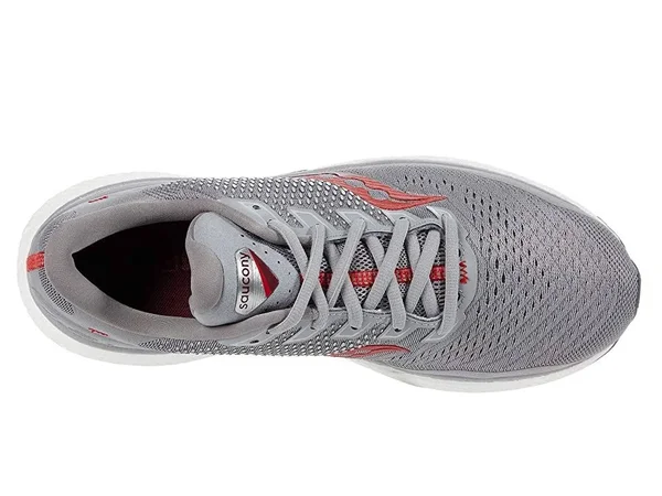 Saucony Men's Triumph 18 Running Shoes - Alloy/Red W - 11.5