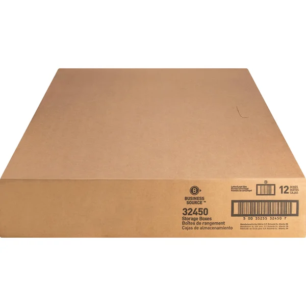 Business Source BSN32450 Medium Duty Storage Box, White