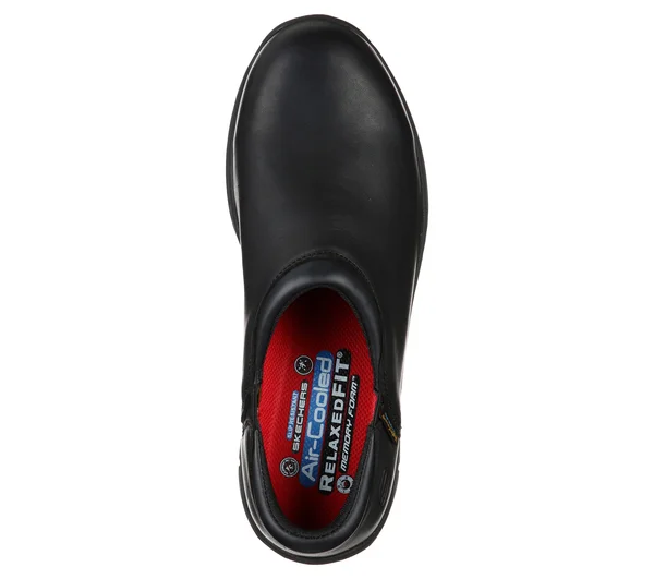 Skechers Men's Work Relaxed Fit Ostego Eckington WP SR Shoe, Black