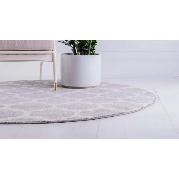 Unique Loom Casino Sofia Area Rug - Light Blue - 9& x 12&