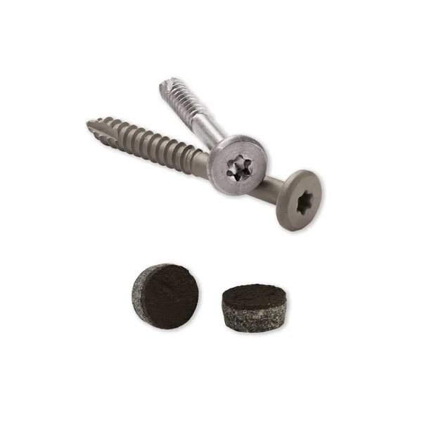 Starborn Pro Plug System for Trex Fascia - 100 Count - Epoxy Coated Carbon Steel - #10 x 1-7/8x22 - Trex Select Woodland Brown