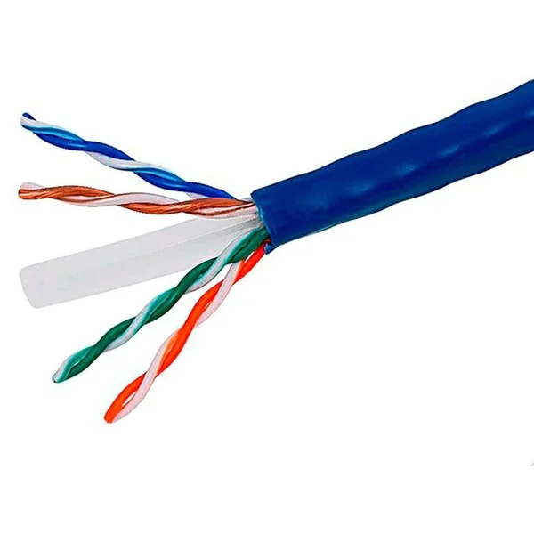 Monoprice 1000ft Cat6 Bulk Bare Copper Ethernet Cable-UTP-Solid-Riser Rated (CMR)-23AWG-Blue (18548)