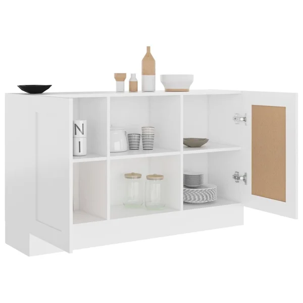 vidaXL Sideboard White 47.2x22x12x22x27.6x22 Chipboard