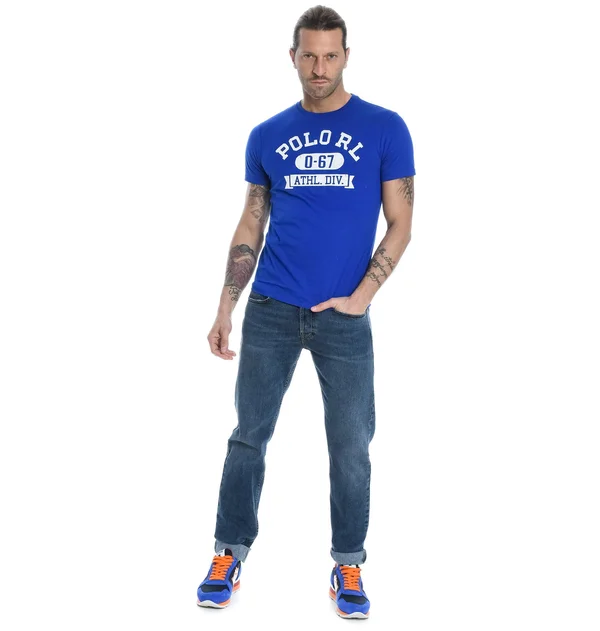 Polo Ralph Lauren 67 Logo Print T-Shirt Blue