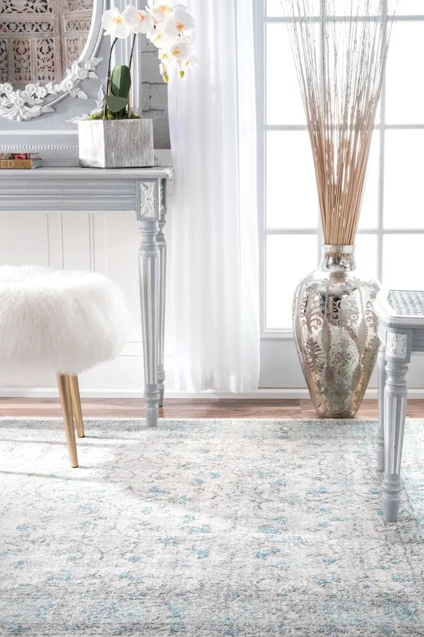 nuLOOM Vintage Rio Area Rug, 6& 7x22 x 9&, Aqua