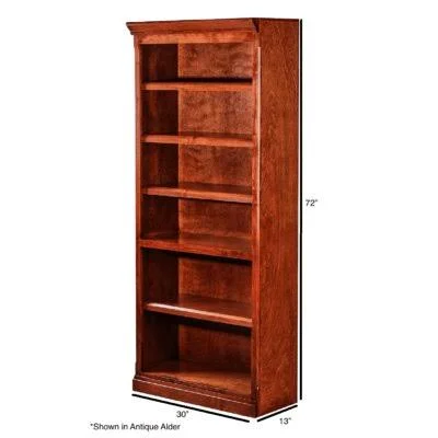 Calixta Standard Bookcase Darby Home Co Color: Spice - Size: (4 Shelves) 48x22 H x 30x22 W x 13x22 D