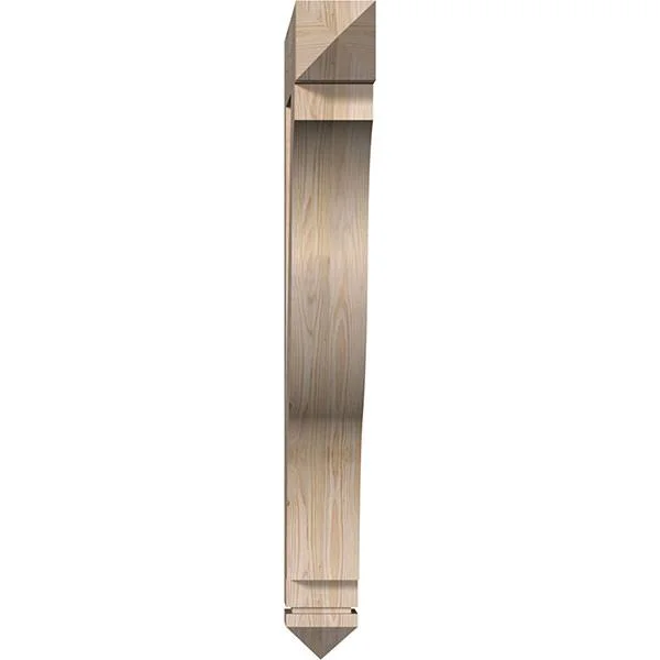 Ekena Millwork BKT06X36X48FST03SDF 5 1/2x22W x 36x22D x 48x22H Funston Arts & Crafts Smooth BRACKET - Douglas Fir