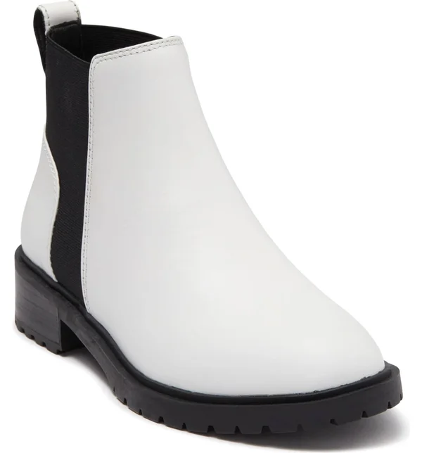 Steve Madden Buzzing Ankle Boot - Size 9.5 - White Leather at Nordstrom Rack